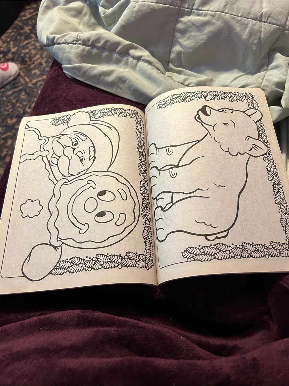 Happy Holidays Coloring & Activity Book - Purple Cover - Picture 3 of 4